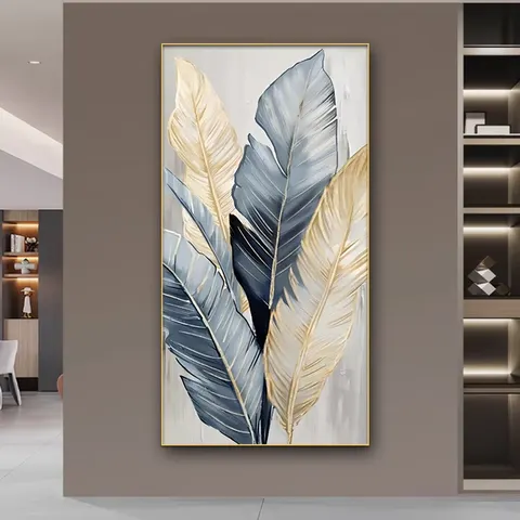 Modern Luxury Living Room Background Wall Green Plants Poster Art Home Furnishings Decor Painting