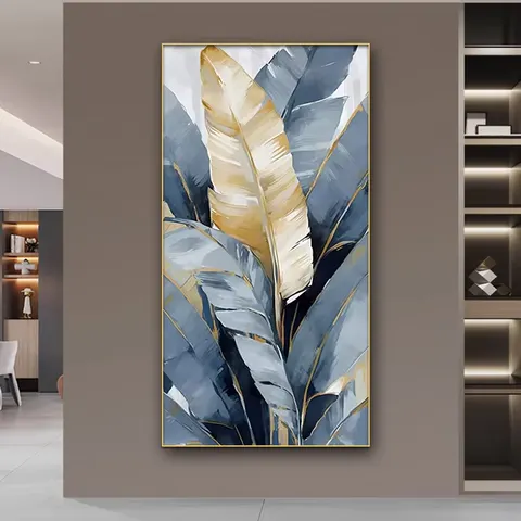 Modern Luxury Living Room Background Wall Green Plants Poster Art Home Furnishings Decor Painting