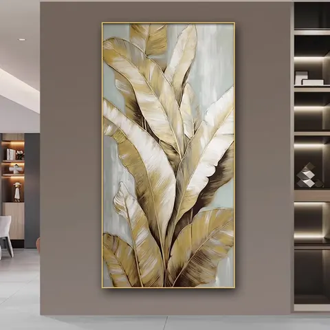 Modern Luxury Living Room Background Wall Green Plants Poster Art Home Furnishings Decor Painting