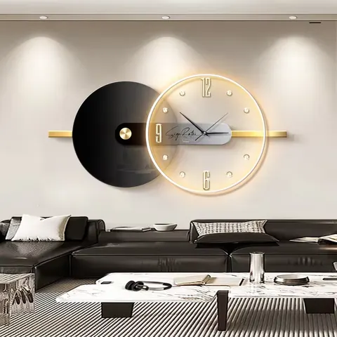 Modern Luxury Living Room Decorative Painting Sofa Background Wall Resembling the Moon Wall Painting