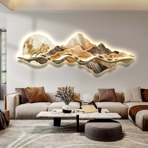 抽象 单幅 装饰画 轻奢风 客厅背景墙挂画 晶瓷画