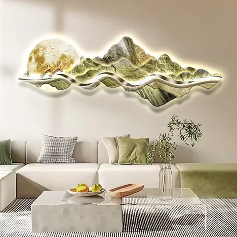 抽象 单幅 装饰画 轻奢风 客厅背景墙挂画 晶瓷画