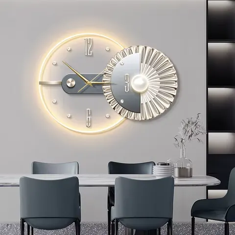 Modern Luxury Restaurant Art Home Decor Painting the Background Wall of the Restaurant Acrylic LED Painting