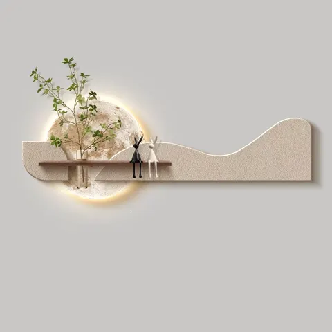 Modern Luxury Three-dimensional Sandstone Home Furnishings Art Decor Painting Sofa Background Wall Glowed LED Painting