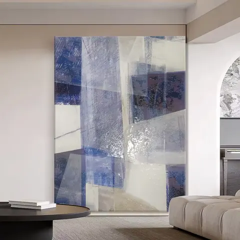抽象 单幅 装饰画 现代简约 客厅背景墙挂画 手绘油画