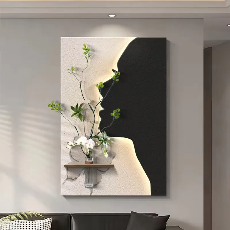 植物 单幅 装饰画 现代简约 客厅背景墙挂画