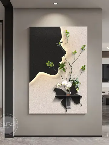 植物 单幅 装饰画 现代简约 客厅背景墙挂画