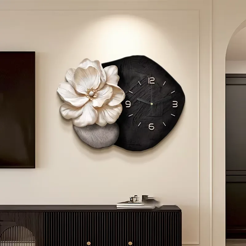 Modern Painting Black and White Elegance Living Room Art Home Decor Painting Creativity Flowers LED Painting