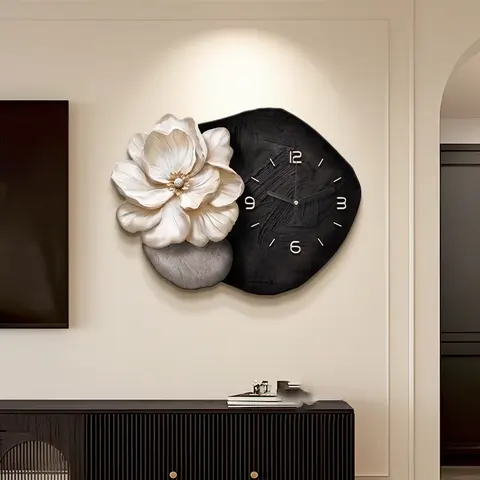 Modern Painting Black and White Elegance Living Room Art Home Decor Painting Creativity Flowers LED Painting