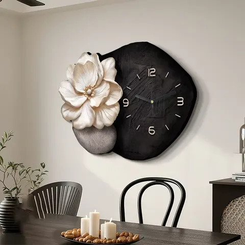 Modern Painting Black and White Elegance Living Room Art Home Decor Painting Creativity Flowers LED Painting