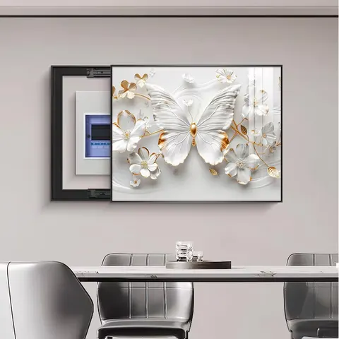 Modern Painting Electric Box Cover Art Home Decor Painting Restaurant Background Wall Shading Main Switch Wall Decor Painting