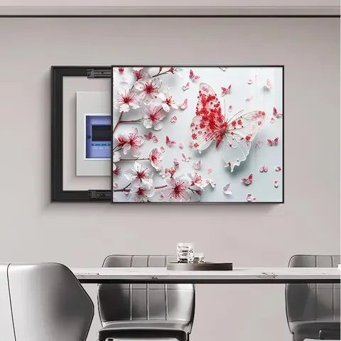 Modern Painting Electric Box Cover Art Home Decor Painting Restaurant Background Wall Shading Main Switch Wall Decor Painting