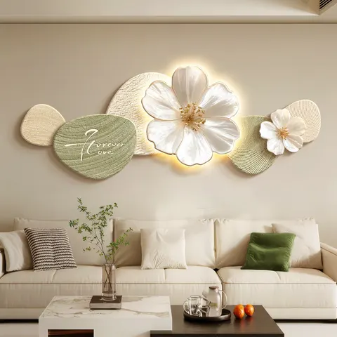 Modern Painting Sofa Background Wall Sandstone Fabric Art Home Decor Painting Wall Surface Art Decor Glowed Led Decor Painting