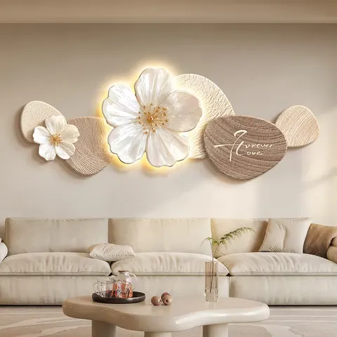 Modern Painting Sofa Background Wall Sandstone Fabric Art Home Decor Painting Wall Surface Art Decor Glowed Led Decor Painting