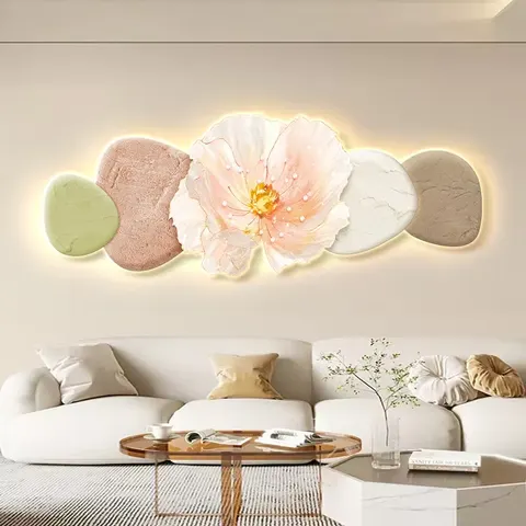 Modern Painting UV Engraving Crystal Porcelain Painting Sofa Background Wall Art Home Decor Wall Art Painting