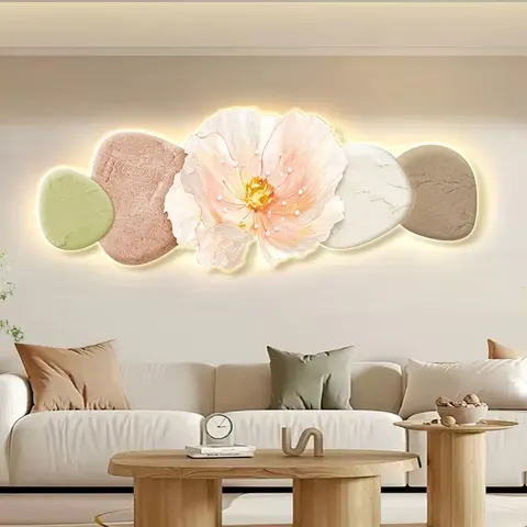 Modern Painting UV Engraving Crystal Porcelain Painting Sofa Background Wall Art Home Decor Wall Art Painting