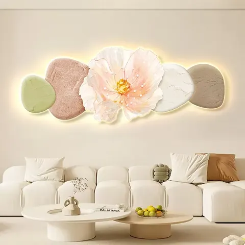 Modern Painting UV Engraving Crystal Porcelain Painting Sofa Background Wall Art Home Decor Wall Art Painting
