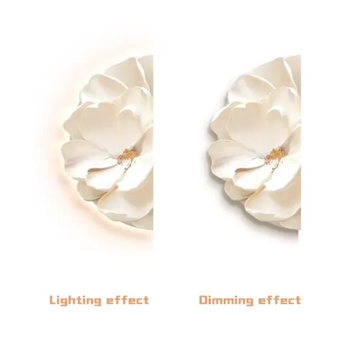Modern Painting UV Engraving Crystal Porcelain Painting Corridor Backdrop Wall LED Flower Painting