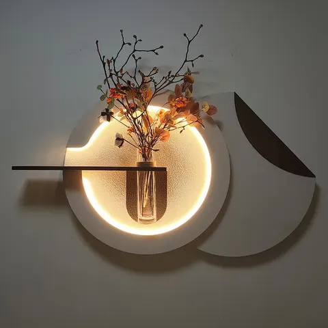 抽象 单幅 装饰画 现代简约 客厅背景墙挂画 LED带灯画