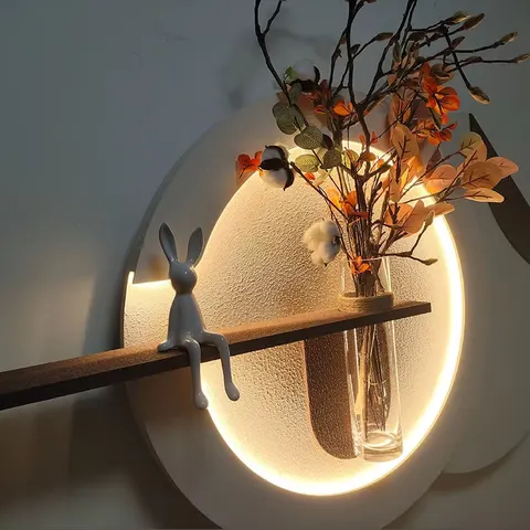 抽象 单幅 装饰画 现代简约 客厅背景墙挂画 LED带灯画