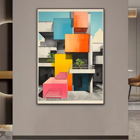 抽象 单幅 装饰画 现代简约 客厅背景墙挂画 晶瓷画