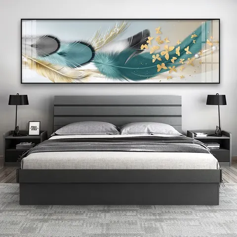 动物 单幅 装饰画 现代简约 卧室背景墙挂画 晶瓷画