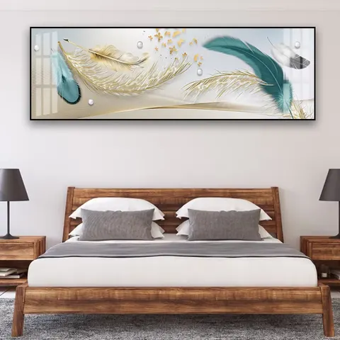 动物 单幅 装饰画 现代简约 卧室背景墙挂画 晶瓷画