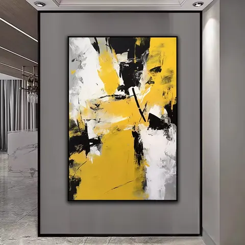 抽象 单幅 装饰画 现代简约 玄关背景墙挂画 晶瓷画