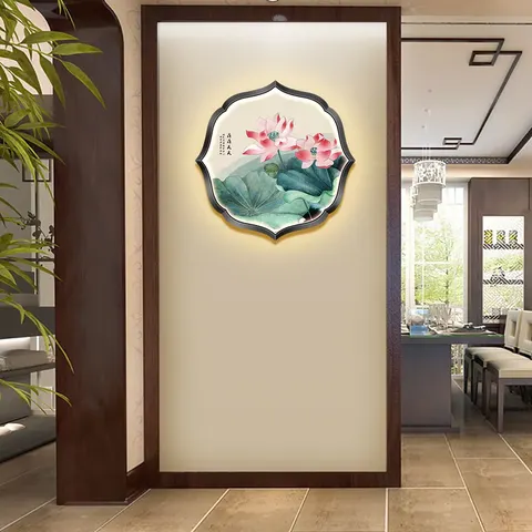 山水 单幅 装饰画 新中式 客厅背景墙挂画