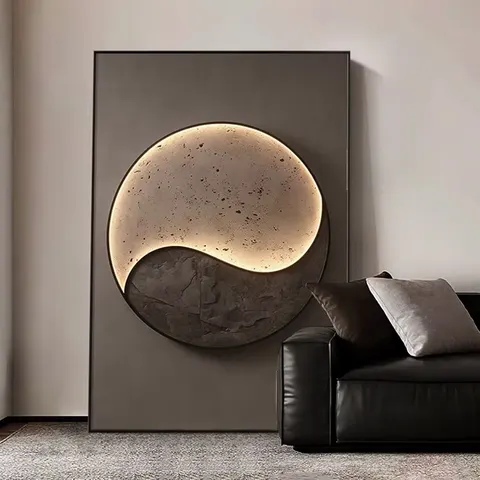 Modern Simple Led Wall Art Texture European Style Porch Living Room Wall Decor Painting Abstract Aisle Crystal Painting