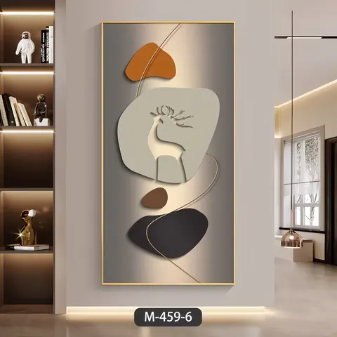 抽象 单幅 装饰画 现代简约 客厅背景墙挂画 晶瓷画