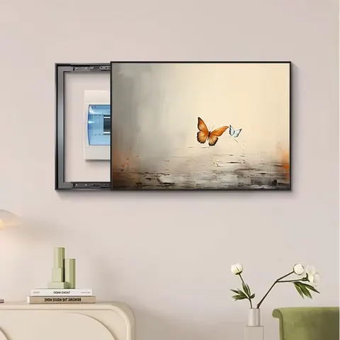 Modern Simplicity Butterfly Electric Box Cover Art Home Decor Painting High-definition Printing Main Switch Wall Decoration