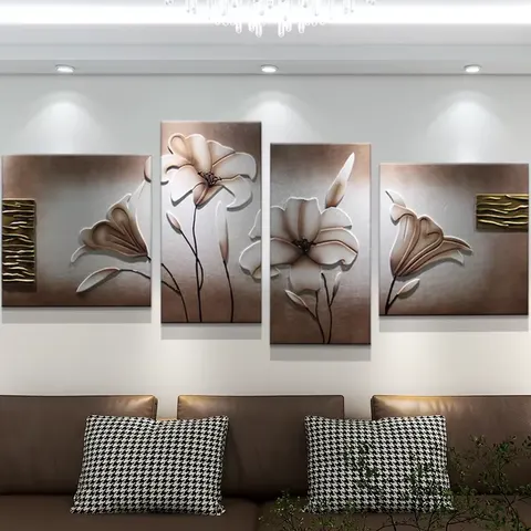 城市 单幅 装饰画 现代简约 客厅背景墙挂画 手工皮雕