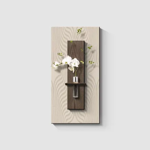 Modern Simplicity Entrance Hall Art Decor Wall Painting Three-dimensional  Black and White Sandstone Fabric Mural