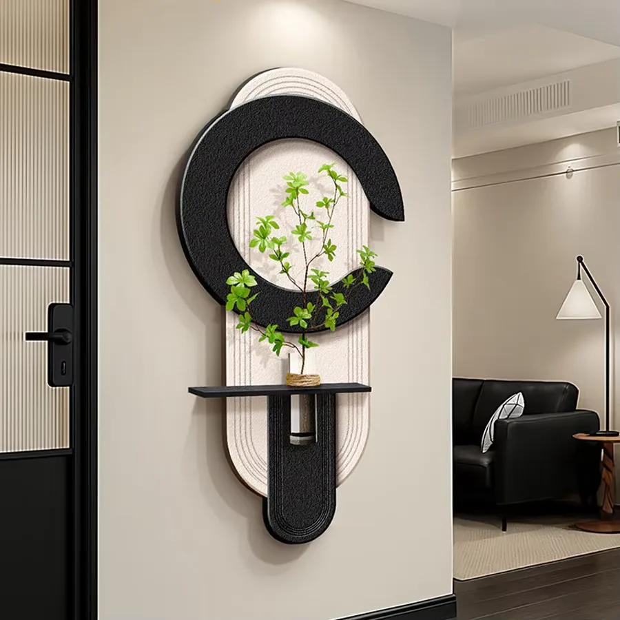 Modern Simplicity Entrance Hall Art Home Decor Painting Creativity Three-dimensional Sandstone Wall Surface Mural Painting