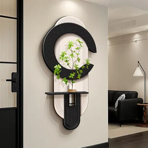 Modern Simplicity Entrance Hall Art Home Decor Painting Creativity Three-dimensional Sandstone Wall Surface Mural Painting