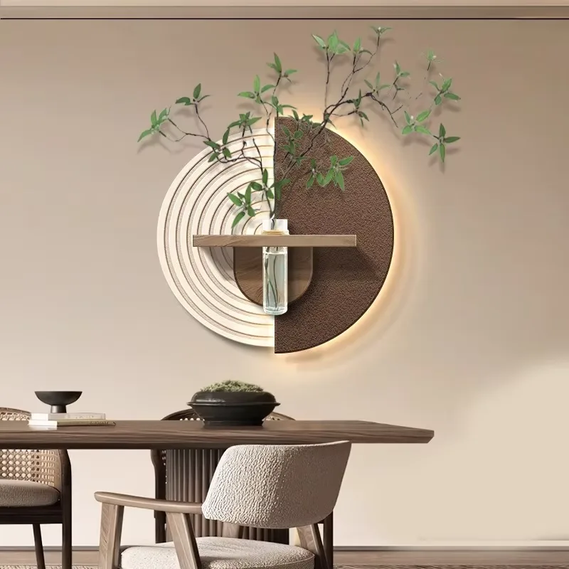 城市 单幅 装饰画 现代简约 玄关背景墙挂画 LED带灯画