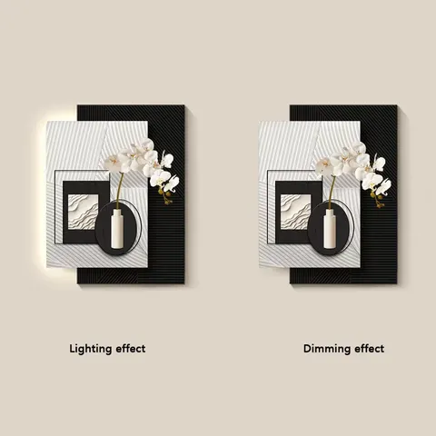 Modern Simplicity Living Room Art Decor Painting Sandstone LED Painting Sofa Background Wall Three-dimensional Mural Painting