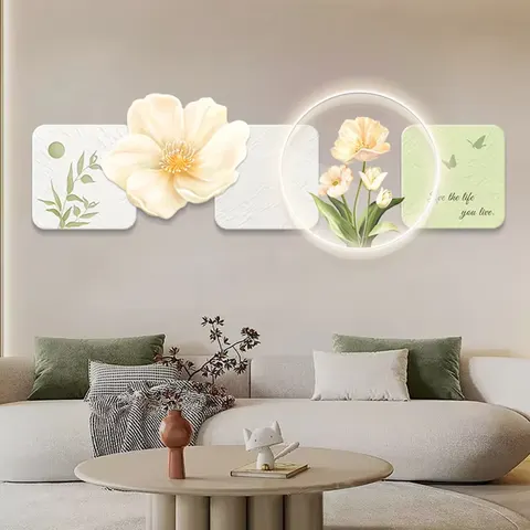 Modern Simplicity Living Room Art Home Decor Painting Sofa Background Wall Acrylic LED Painting