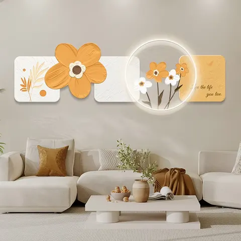 Modern Simplicity Living Room Art Home Decor Painting Sofa Background Wall Acrylic LED Painting