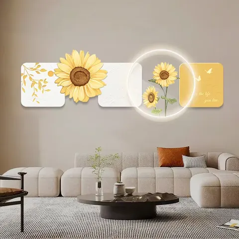 Modern Simplicity Living Room Art Home Decor Painting Sofa Background Wall Acrylic LED Painting