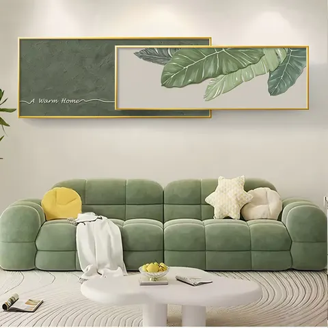 Modern Simplicity Living Room Home Furnishings Decorative Painting Sofa Background Wall Texture Superposition Wall Painting