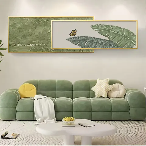 Modern Simplicity Living Room Home Furnishings Decorative Painting Sofa Background Wall Texture Superposition Wall Painting