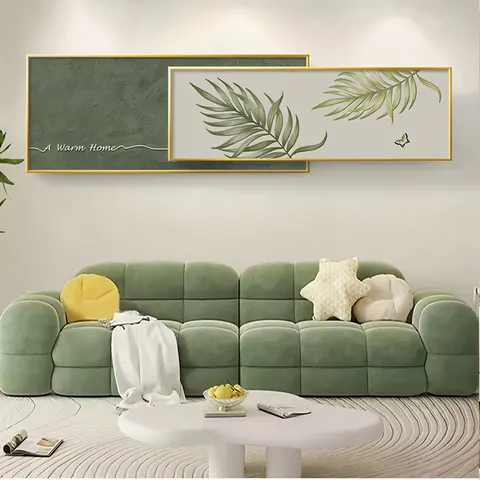 Modern Simplicity Living Room Home Furnishings Decorative Painting Sofa Background Wall Texture Superposition Wall Painting