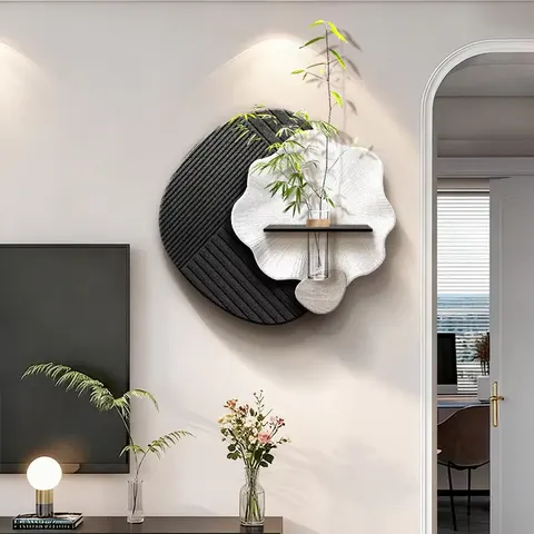 Modern Simplicity Living Room Wall Paintings Hydroponic Plants Art Decor Painting Background Wall Sandstone Mural Painting