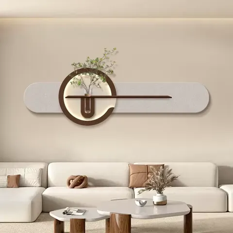 Modern Simplicity Three-dimensional Sandstone Hydroponic Plants Home Decor Paintings Corridor Backdrop Wall LED Paintings
