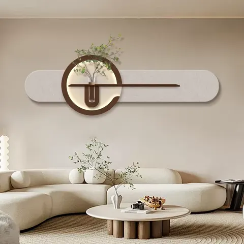 Modern Simplicity Three-dimensional Sandstone Hydroponic Plants Home Decor Paintings Corridor Backdrop Wall LED Paintings