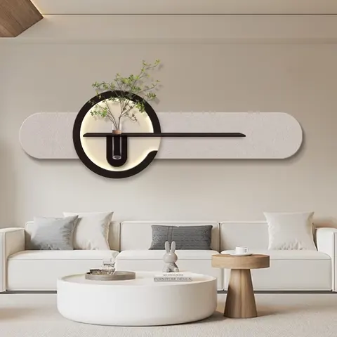 Modern Simplicity Three-dimensional Sandstone Hydroponic Plants Home Decor Paintings Corridor Backdrop Wall LED Paintings
