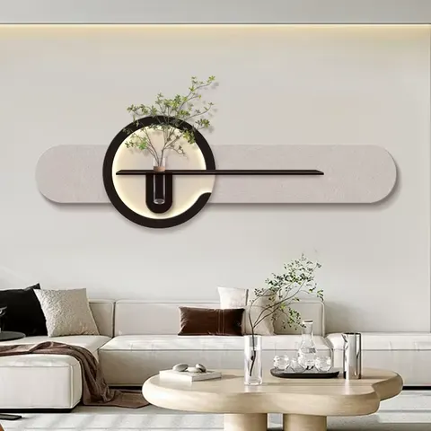 Modern Simplicity Three-dimensional Sandstone Hydroponic Plants Home Decor Paintings Corridor Backdrop Wall LED Paintings