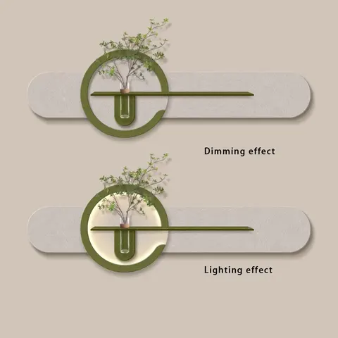 Modern Simplicity Three-dimensional Sandstone Hydroponic Plants Home Decor Paintings Corridor Backdrop Wall LED Paintings